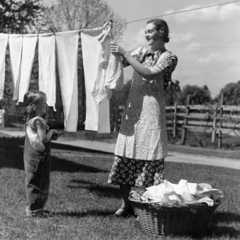 panni stesi al vento